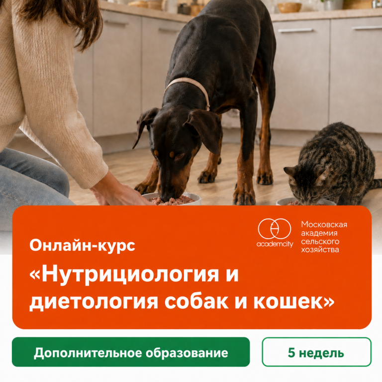 Онлайн-курс «Нутрициология и диетология собак и кошек»